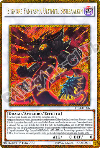 PGL3-IT006 Signore Fantasma Ultimitl Bishbaalkin rara segreta oro 1a edizione (IT) -NEAR MINT-