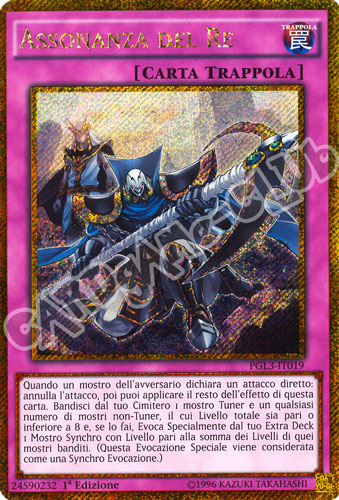 PGL3-IT019 Assonanza del Re rara segreta oro 1a edizione (IT) -NEAR MINT-