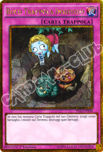 PGL3-IT036 Buco Trappola Insidioso rara segreta oro 1a edizione (IT) -NEAR MINT-