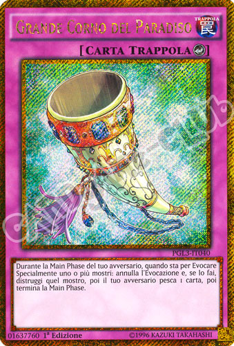 PGL3-IT040 Grande Corno del Paradiso rara segreta oro 1a edizione (IT) -NEAR MINT-