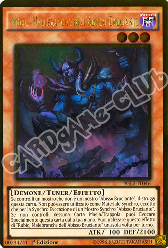 PGL3-IT046 Rubic, Malebranche dell'Abisso Bruciante rara oro 1a edizione (IT) -NEAR MINT-