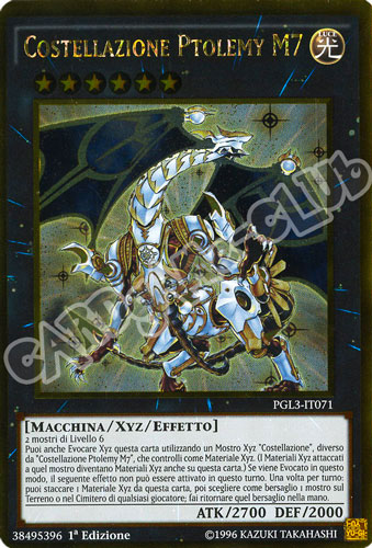 PGL3-IT071 Costellazione Ptolemy M7 rara oro 1a edizione (IT) -NEAR MINT-