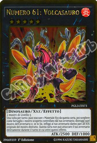 PGL3-IT073 Numero 61: Volcasauro rara oro 1a edizione (IT) -NEAR MINT-
