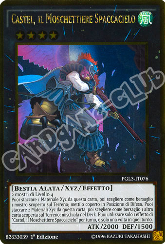 PGL3-IT076 Castel, il Moschettiere Spaccacielo rara oro 1a edizione (IT) -NEAR MINT-