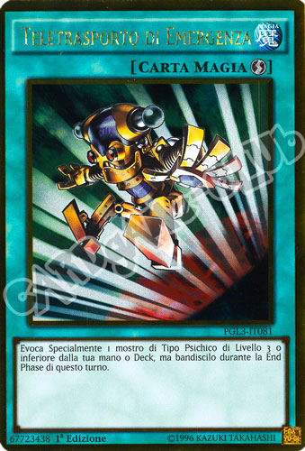 PGL3-IT081 Teletrasporto di Emergenza rara oro 1a edizione (IT) -NEAR MINT-