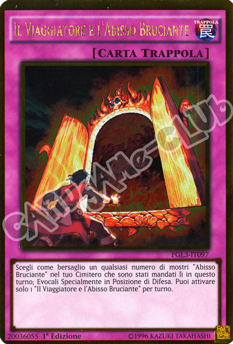 PGL3-IT097 Il Viaggiatore e l'Abisso Bruciante rara oro 1a edizione (IT) -NEAR MINT-