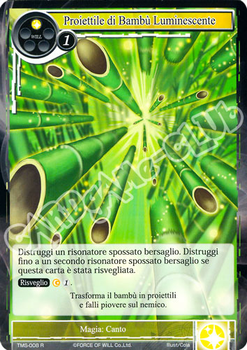 TMS1-IT008 Proiettile di Bambu' Luminescente rara normale (IT) -NEAR MINT-