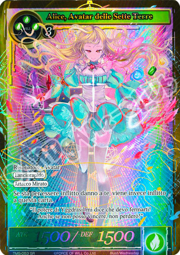 TMS1-IT053 Alice, Avatar delle Sette Terre super rara parallel (IT) -NEAR MINT-