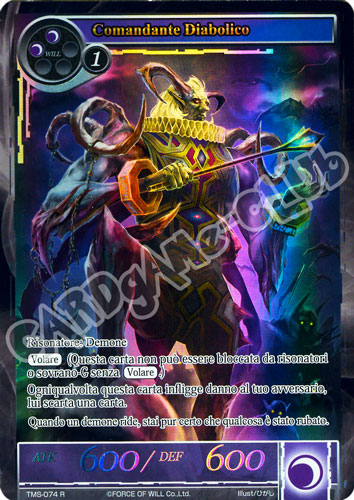 TMS1-IT074 Comandante Diabolico rara parallel (IT) -NEAR MINT-