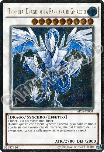 AP08-IT001 Trishula, Drago della Barriera di Ghiaccio rara ultimate (IT) -NEAR MINT-