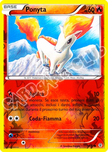 14 / 83 Ponyta comune foil reverse (IT) -NEAR MINT-