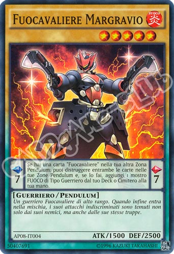 AP08-IT004 Fuocavaliere Margravio super rara (IT) -NEAR MINT-