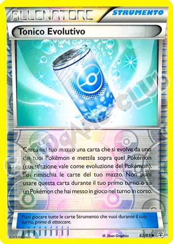 62 / 83 Tonico Evolutivo non comune foil reverse (IT) -NEAR MINT-