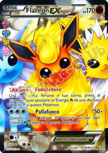 RC28/RC32 Flareon EX rara ex foil (IT) -NEAR MINT-