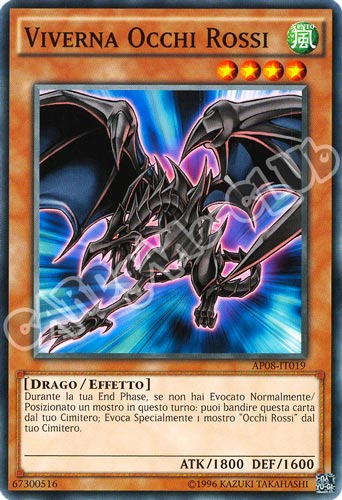 AP08-IT019 Viverna Occhi Rossi comune (IT) -NEAR MINT-