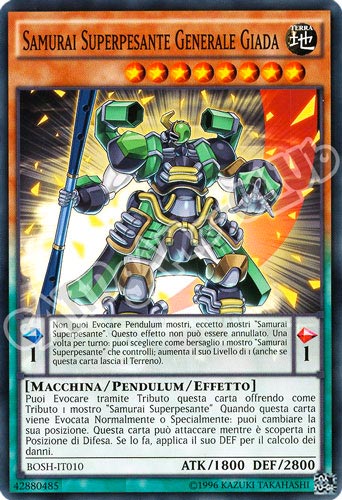 BOSH-IT010 Samurai Superpesante Generale Giada comune unlimited (IT) -NEAR MINT-