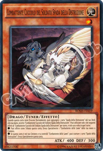 BOSH-IT019 Combattente Cucciolo del Soldato Spada della Distruzione super rara unlimited (IT) -NEAR MINT-