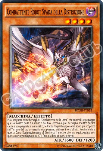 BOSH-IT022 Combattente Robot Spada della Distruzione comune unlimited (IT) -NEAR MINT-