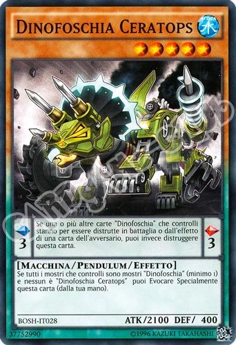 BOSH-IT028 Dinofoschia Ceratops comune unlimited (IT) -NEAR MINT-