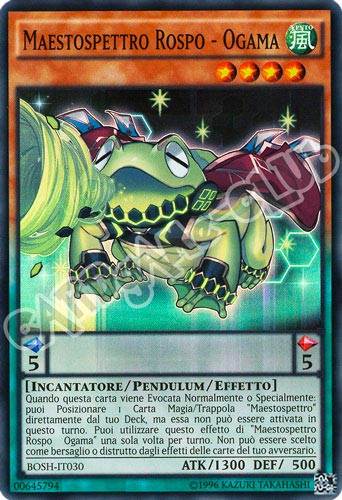 BOSH-IT030 Maestrospettro Rospo - Ogama super rara unlimited (IT) -NEAR MINT-