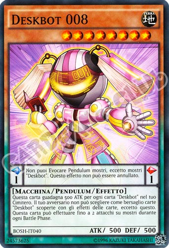 BOSH-IT040 Deskbot 008 comune unlimited (IT) -NEAR MINT-
