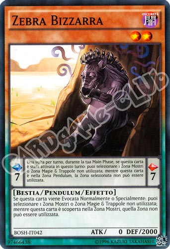 BOSH-IT042 Zebra Bizzarra comune unlimited (IT) -NEAR MINT-