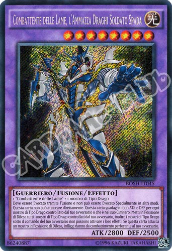 BOSH-IT045 Combattente delle Lame, l'Ammazza Draghi Soldato Spada rara segreta unlimited (IT) -NEAR MINT-