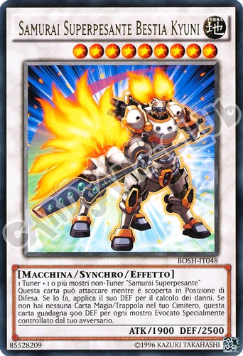 BOSH-IT048 Samurai Superpesante Bestia Kyuni rara unlimited (IT) -NEAR MINT-
