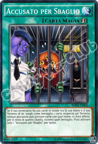 BOSH-IT068 Accusato per Sbaglio comune unlimited (IT) -NEAR MINT-