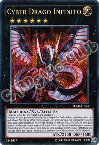 BOSH-IT094 Cyber Drago Infinito rara segreta unlimited (IT) -NEAR MINT-