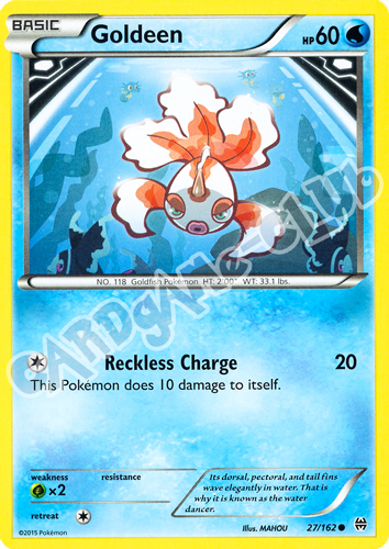 027 / 162 Goldeen comune normale (EN) -NEAR MINT-