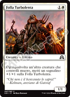 047 / 297 Folla Turbolenta comune normale (IT) -NEAR MINT-