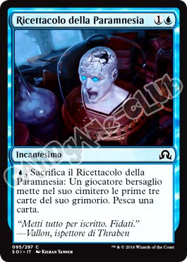 095 / 297 Ricettacolo della Paramnesia comune normale (IT) -NEAR MINT-