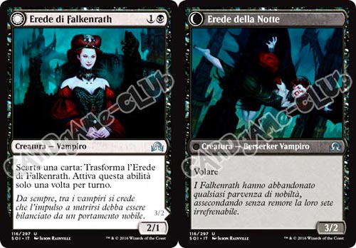 116 / 297 Erede di Falkenrath/Erede della Notte non comune normale (IT) -NEAR MINT-