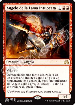 157 / 297 Angelo della Lama Infuocata rara normale (IT) -NEAR MINT-