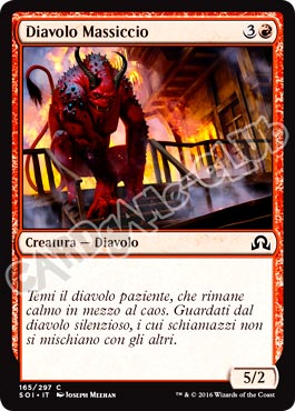 165 / 297 Diavolo Massiccio comune normale (IT) -NEAR MINT-