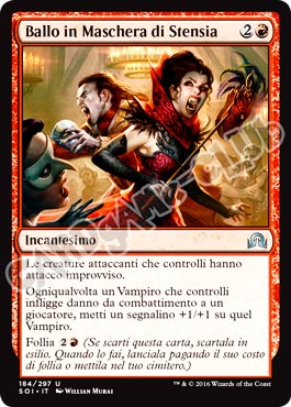 184 / 297 Ballo in Maschera di Stensia non comune normale (IT) -NEAR MINT-