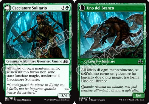 229 / 297 Cacciatore Solitario/Uno del Branco comune normale (IT) -NEAR MINT-