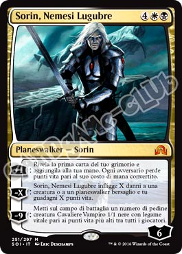 251 / 297 Sorin, Nemesi Lugubre rara mitica normale (IT) -NEAR MINT-