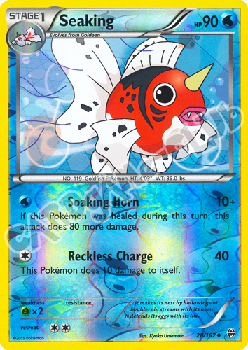 028 / 162 Seaking non comune foil reverse (EN) -NEAR MINT-