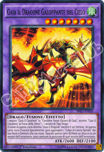 MIL1-IT010 Gaia il Dragone Galoppante del Cielo super rara 1a edizione (IT) -NEAR MINT-