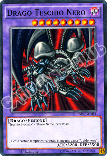 MIL1-IT011 Drago Teschio Nero comune 1a edizione (IT)  -PLAYED-