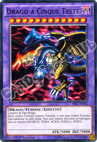 MIL1-IT012 Drago a Cinque Teste comune 1a edizione (IT) -GOOD-