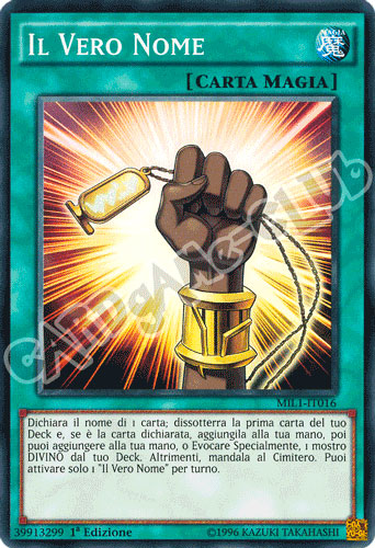 MIL1-IT016 Il Vero Nome super rara 1a edizione (IT) -NEAR MINT-