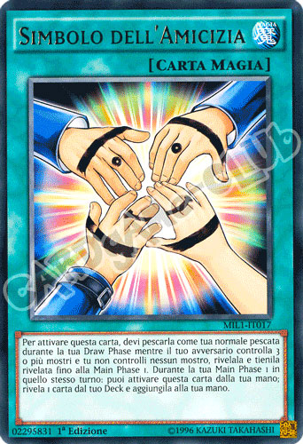 MIL1-IT017 Simbolo dell'Amicizia rara 1a edizione (IT) -NEAR MINT-