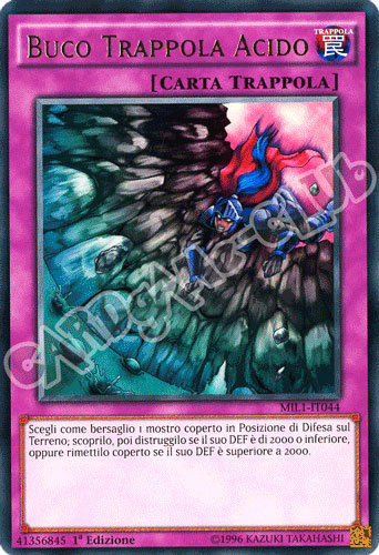 MIL1-IT044 Buco Trappola Acido rara 1a edizione (IT) -NEAR MINT-