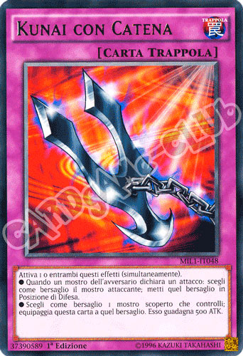 MIL1-IT048 Kunai con Catena rara 1a edizione (IT) -NEAR MINT-