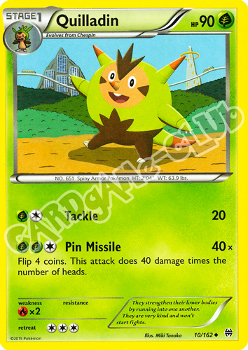 010 / 162 Quilladin non comune normale (EN) -NEAR MINT-