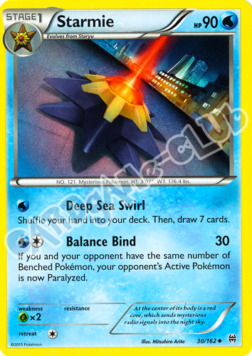 030 / 162 Starmie non comune normale (EN) -NEAR MINT-