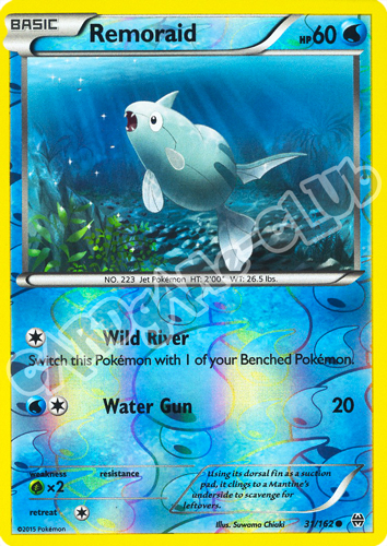 031 / 162 Remoraid comune foil reverse (EN) -NEAR MINT-